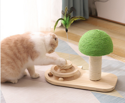 Cat Scratch Post Ball Game - Love Your Furry Friend 