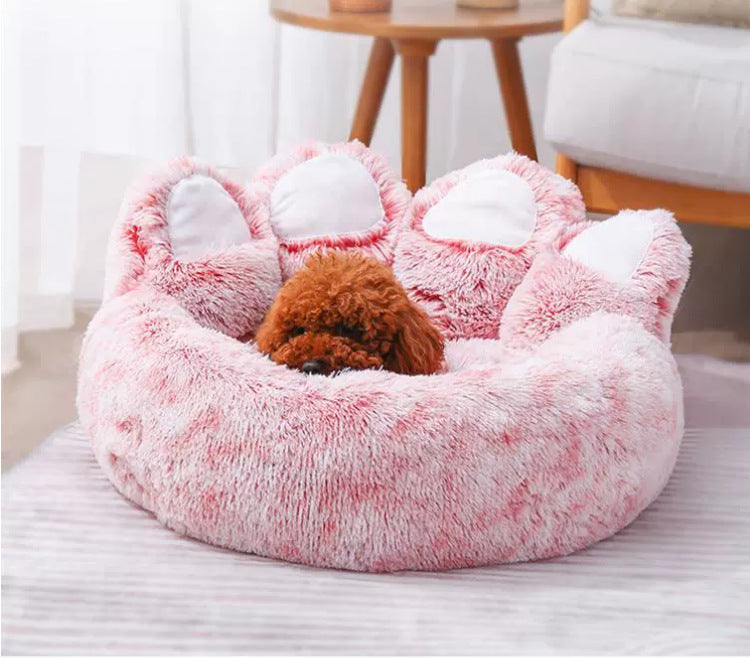Brand new bear paw design dog donut bed